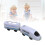 Electric Toy Train Blue White Cute ABS Interactive 12