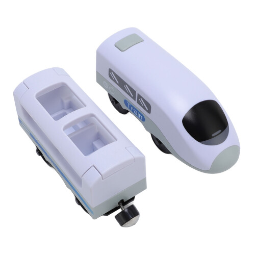 Electric Toy Train Blue White Cute ABS Interactive 2