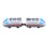 2pcs High Speed Locomotive Toys Battery Operated 4