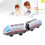 2pcs High Speed Locomotive Toys Battery Operated 12