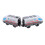 2pcs High Speed Locomotive Toys Battery Operated 6