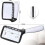 Rectangular Reading Magnifier with 5 LED Lights 2 Intensity Modes and 2x Magnification for Seniors or 2