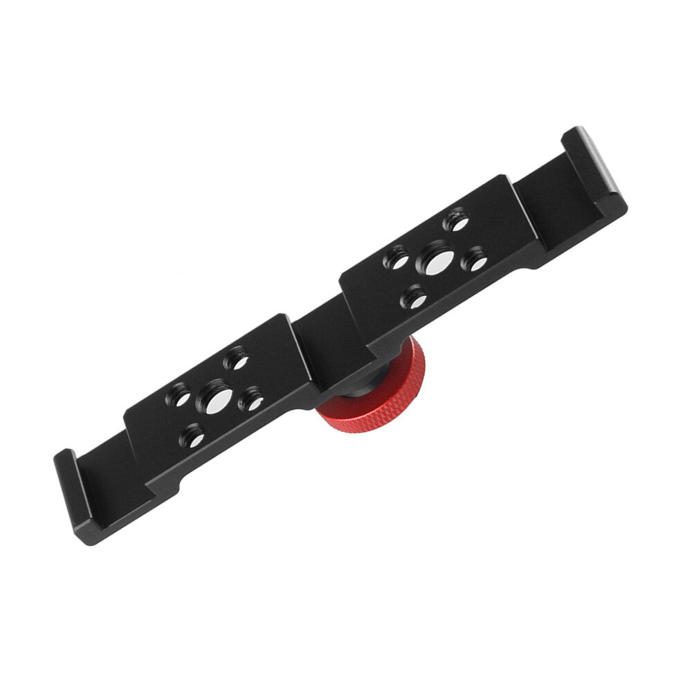 Aluminum Triple Cold Shoe Mount Plate Bracket For Light 8320539565927