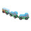 3pcs Wooden Train Set Amusement Park Train 3