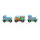 3pcs Wooden Train Set Amusement Park Train 13