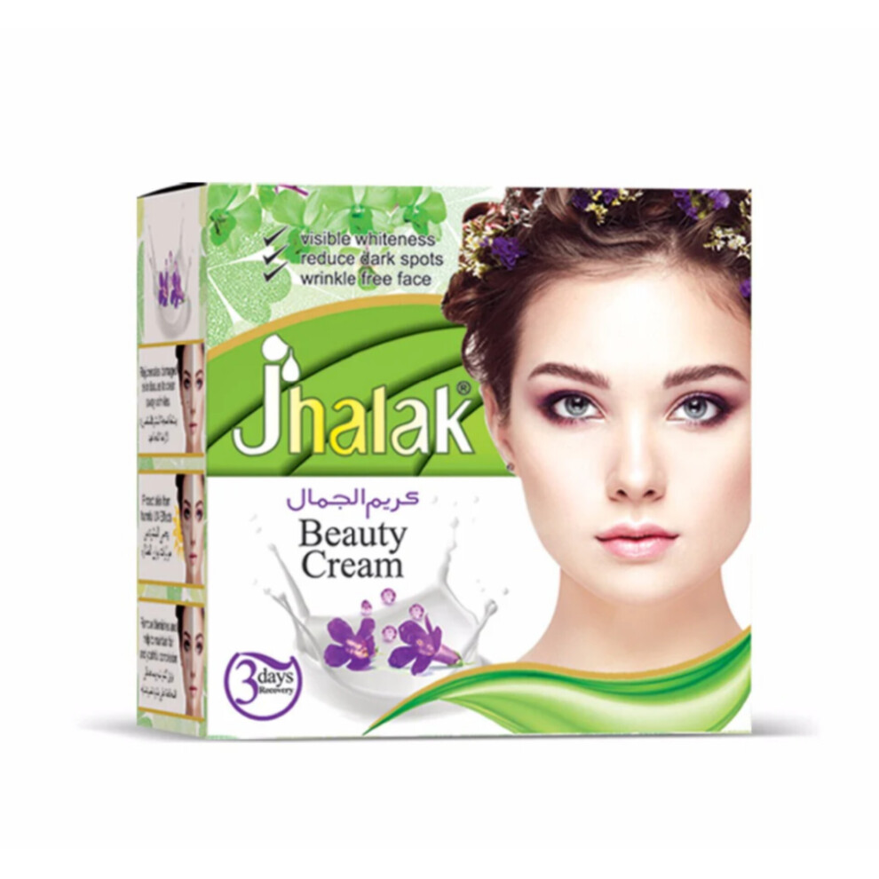 Cream Jhalak Beauty Moisturizing Advanced 3-Days Recovery Face For Visible Fairness, Wrinkle-Free, Smooth & Glowing Skin - 30G