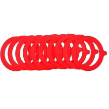(Red) 5pcs Silicone Gasket Airtight Seals Rings Leak Proof Canning Seals For Glass Jar
