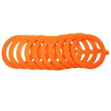 (Orange) 5pcs Silicone Gasket Airtight Seals Rings Leak Proof Canning Seals For Glass Jar