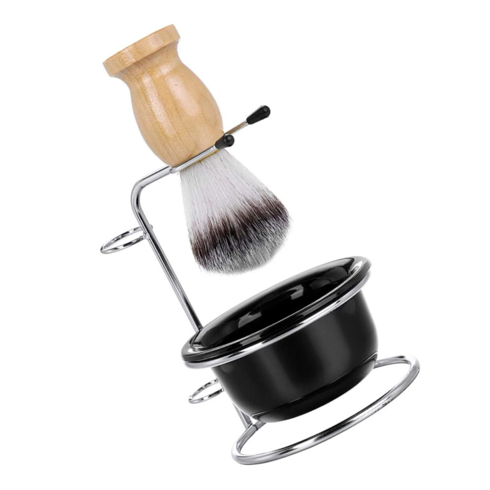 Men's Beard Care Set with Beard Brush, Shaving Bowl, Razor Holder, and Storage for Mustache and Facial Hair Maintenance
