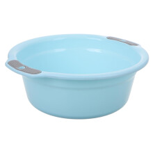 Plastic Wash Basin Sky Blue, Heavy Duty Multi-Purpose Washbasin for Hair and Bottle Washing, Large Soaking Basin
