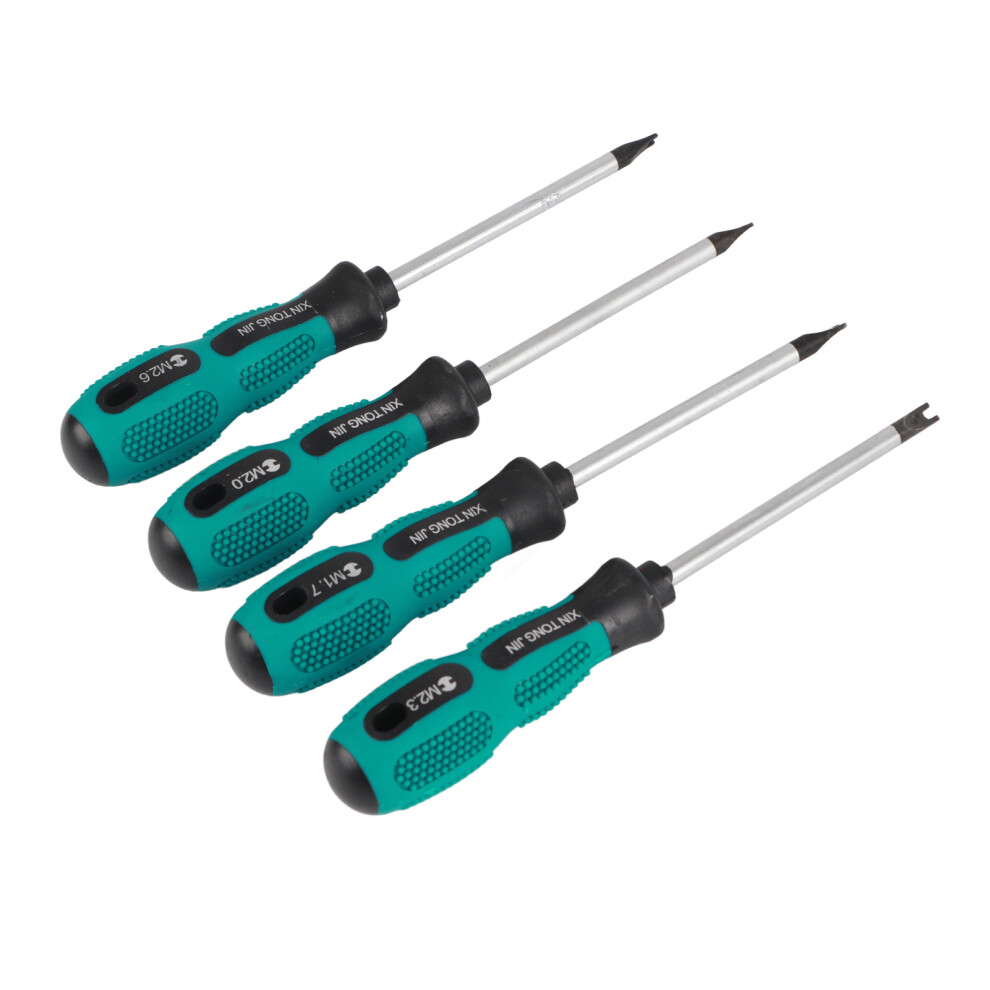 4pcs U Fork Type Magnetic Screw Driver CRV