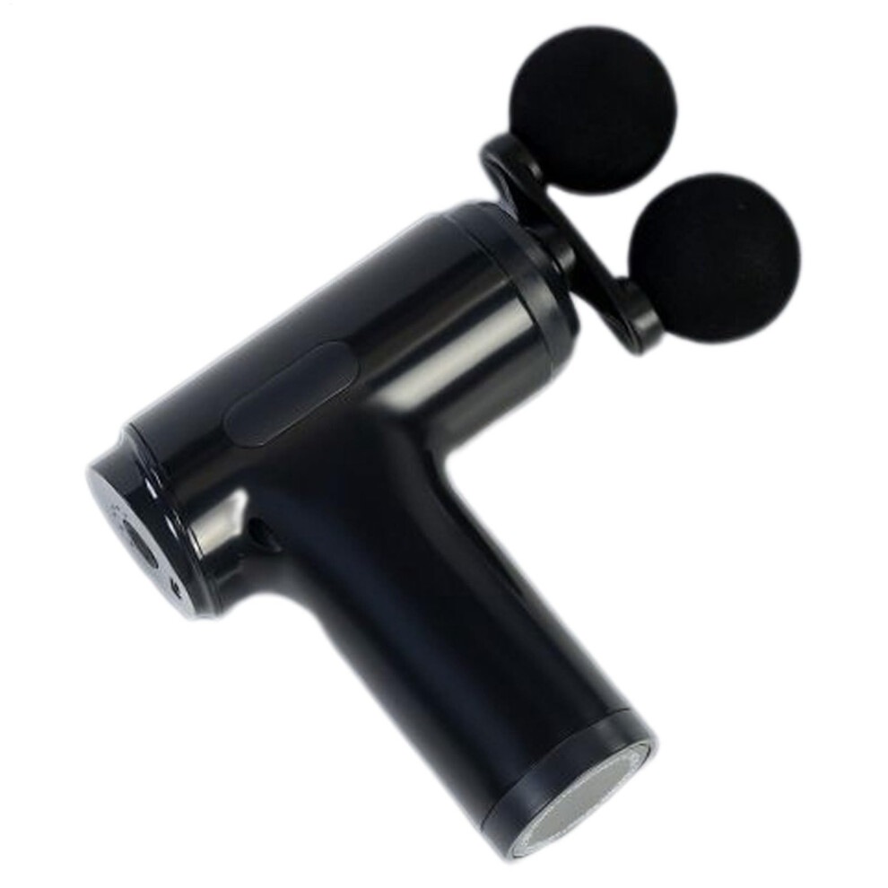 Muscle Massager with 4 Massage Heads, Electric Handheld Shoulder Relaxer, Quiet Compact Device for Athletes and Travel