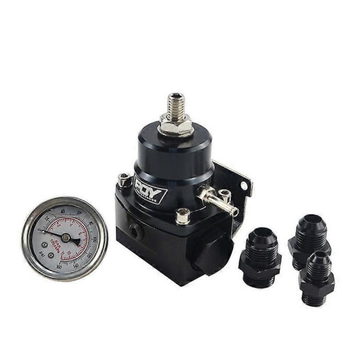 (Jauge d'huile argentée) Régulateur de pression de carburant BAOLUN AN8 avec suralimentation - Pression 1