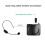 UHF Wireless Microphone 2-in-1 Speaker for Tour Guide Teaching Conference-Black 2