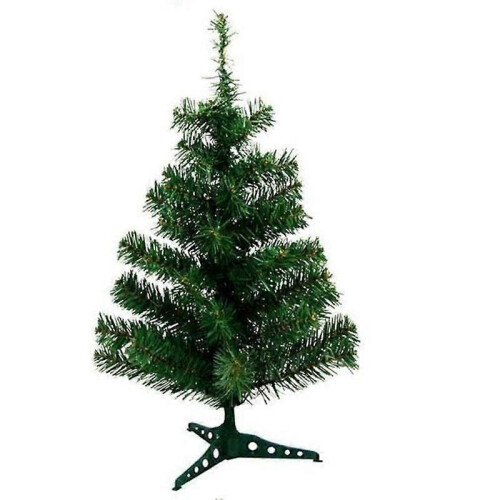 60cm Artificial Christmas Tree Xmas Tree with Stand Set for Home Table Decor Ornament 2
