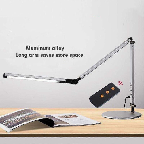 (CustomWith BaseEU Plug)8W Long Arm Rotating Desk Lamp Folding Adjustable Modern LED Table Lamp Computer 2