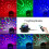 Projecteur de scène à effet spot avec télécommande pour fête, bar, discothèque 4