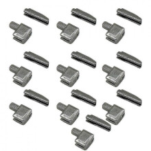 (Black) 10 Pieces  For Zipper Bottom Stopper Tote Bag Wallet Zip End Cap Repair