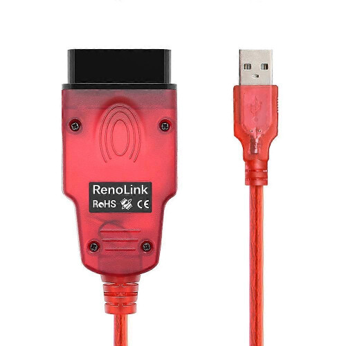 Meilleur programmateur d'ECU OBD2 Renolink V1.99 pour Renault Câble de diagnostic USB Reno Link 1.99 2
