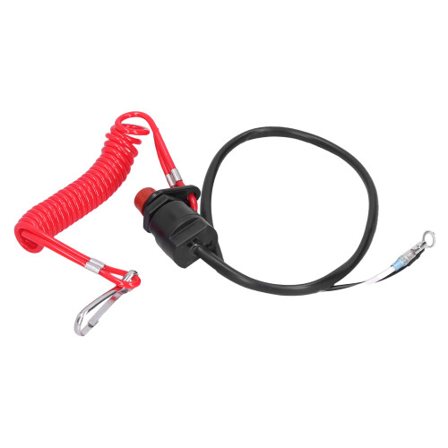 Marine Außenbordmotor Not-Aus-Schalter mit Tether-Lanyard für Boote 2
