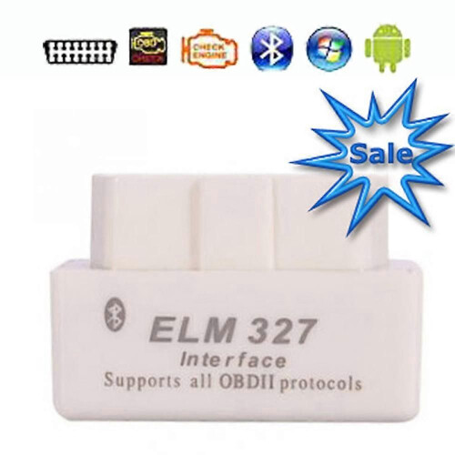 (Vit)Bluetooth ELM327 Senaste versionen V2.1 Auto OBD Scanner Code Reader Tool Bildiagnosverktyg Super 1