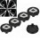 Coprimozzi ruota 4OD57mm per logo Renault, neri 2