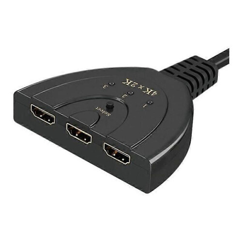 Switch HDMI - Non specificato - 4K - 3 porte - Nero - Plug and Play 2