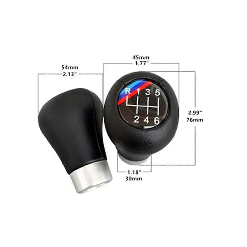 Pommeau de levier de vitesse 5 ou 6 vitesses (6 vitesses) pour BMW Série 1/3/5/6 E30 E36 E39 E46 E60 1