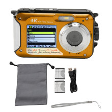 4K 64MP Camera Dual Screen 10ft Rainproof 16X