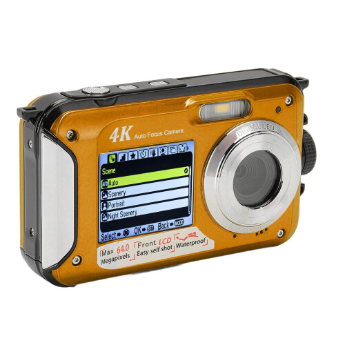 4K 64MP Camera Dual Screen 10ft Rainproof 16X 2