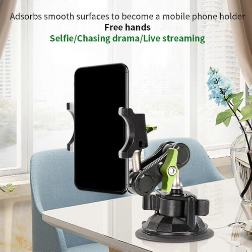 (Rosa) Supporto per auto per riprese di telefoni cellulari, supporto universale per selfie, supporto 1