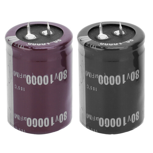 2Pcs Aluminium Electrolytic Capacitor 10000μF 60V