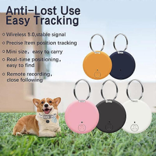 (orange)Mini Tracking Device Tag Key Child Finder Pet Tracker Plats BT 5.0 Tracker Smart Tracker 1