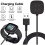 Chargeur pour Fitbit Versa 4, Versa 3, Sense et Sense 2 - EURO MEGA - Câble USB compatible avec Fitbit 3