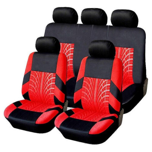 (Ensemble complet - Noir) Ensemble de housses de siège auto brodées compatibles avec la plupart des 2