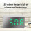Mini LED Mirror Clock - Green Color Box 4