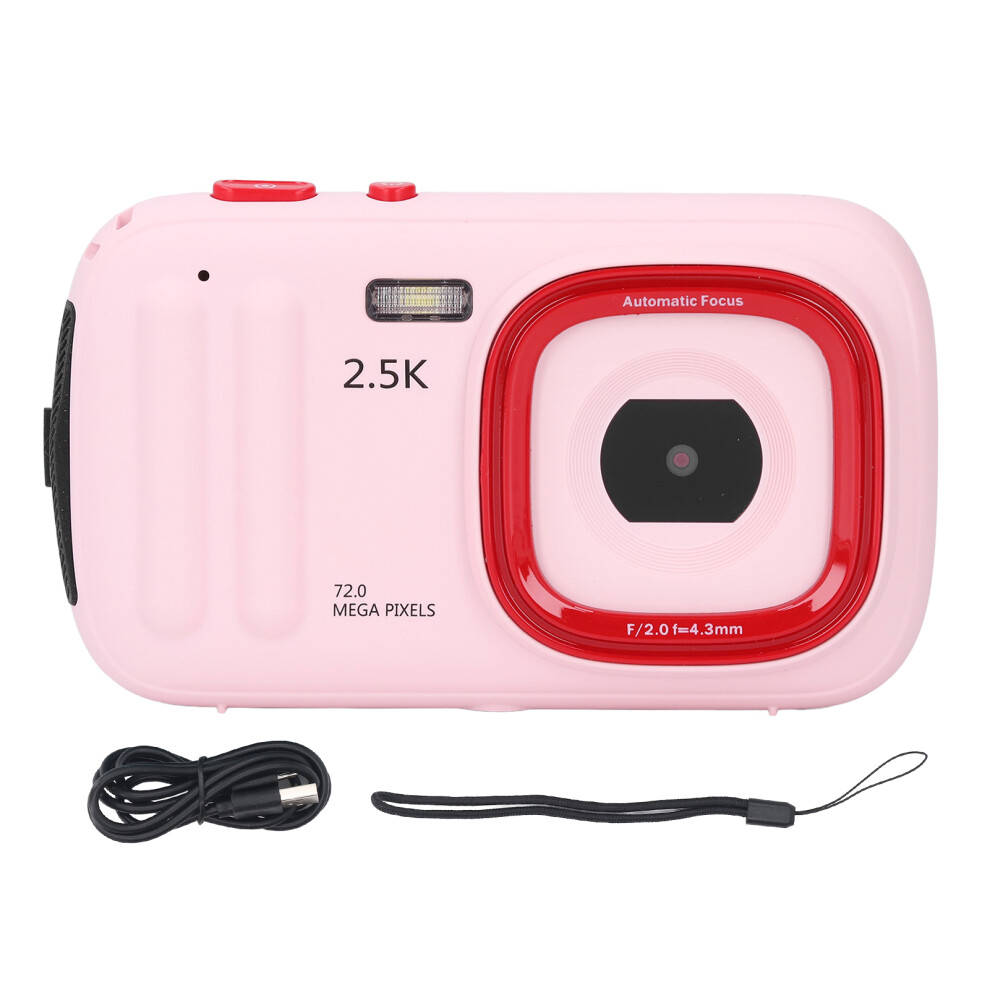 Digital Camera 72Mp 2.5K 16X Zoom Anti Shake Auto Pink 8320539570792