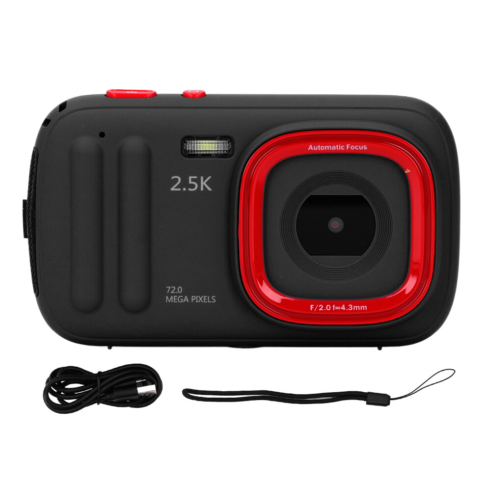 Digital Camera 72Mp 2.5K 16X Zoom Anti Shake Auto Black 8320539570815