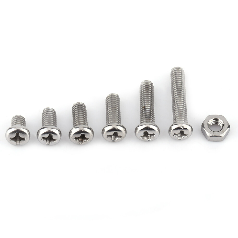 M4 Stainless Steel SS304 Machine Screws Bolts Nuts