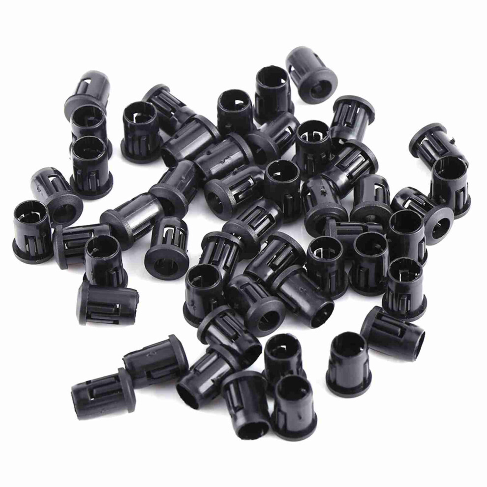 5mm LED 50Pcs Lamp Socket Diode Holder Nylon Black