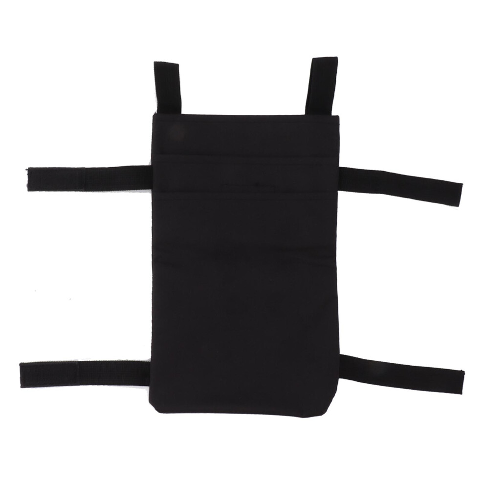 Black Crutch Storage Bag Hanging Carrying Pocket Pouch
