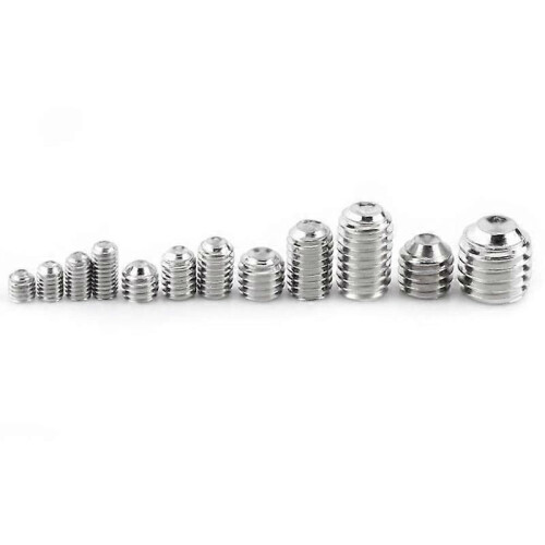 240pcs Hex Socket Grub Screws Assortment Kit M3 - M4 - M5 - M6 - M8 with Hex Keys-DBA 1