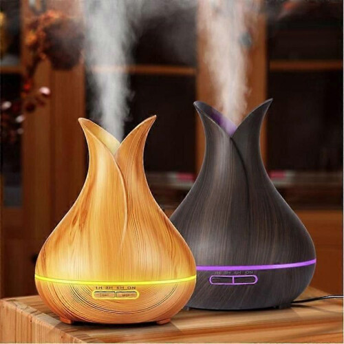Diffuseur d'huiles essentielles électrique 400 ml 13 W avec télécommande LED, diffuseur d'arômes, humidificateur 2