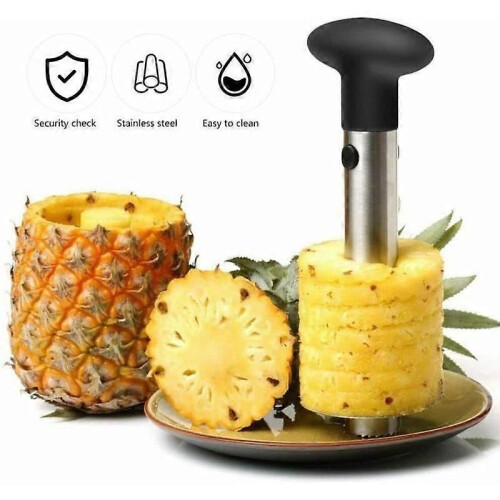 Coupe-ananas, trancheuse à ananas, éplucheur d'ananas, acier inoxydable 1