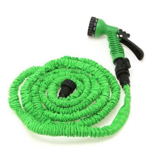 Tuyau d'arrosage extensible - ONEVER - Vert - 23 m - Avec pistolet 1