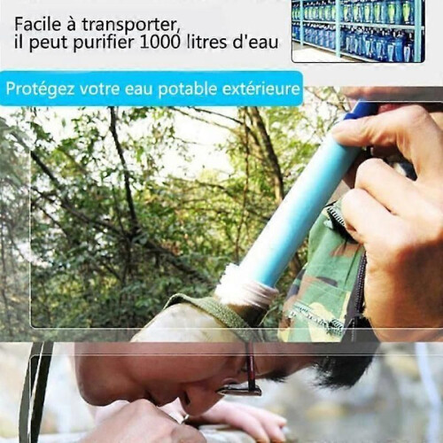 PRUMYA externt vattenfilter SystemCamping Vandring Emergency Life Survival Portable Core Purifier 1