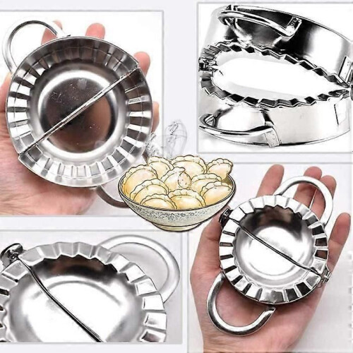 2 Pack Ravioli Mold, Stainless Steel Pastry Tools Dumpling Maker Wraper Dough Cutter, Dumpling Machine 2
