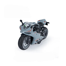 1:12 Scale Motorcycle Die Cast Model with Sound and Light for Gift Collection (B)