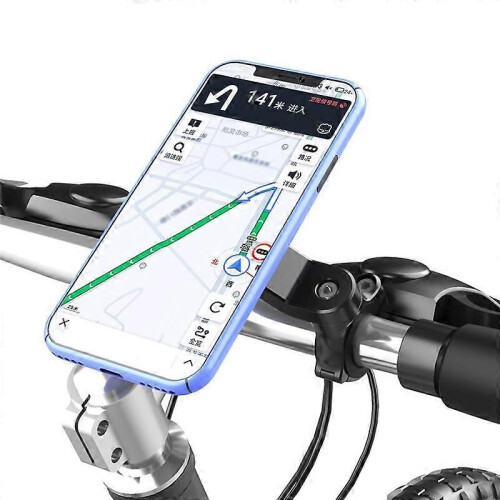 (3 pezzi di patch) Supporto per telefono per bicicletta, scooter, navigatore, manubrio regolabile per 2