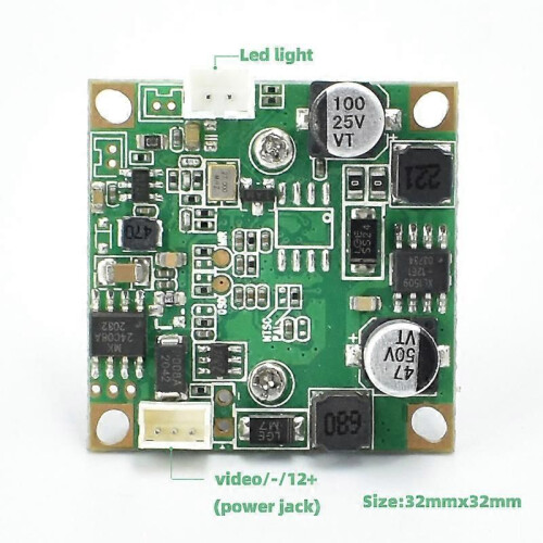 (avec câble AV) Module de caméra de voiture 12V-32V HD 1/4\ 1